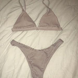 Striped bikini